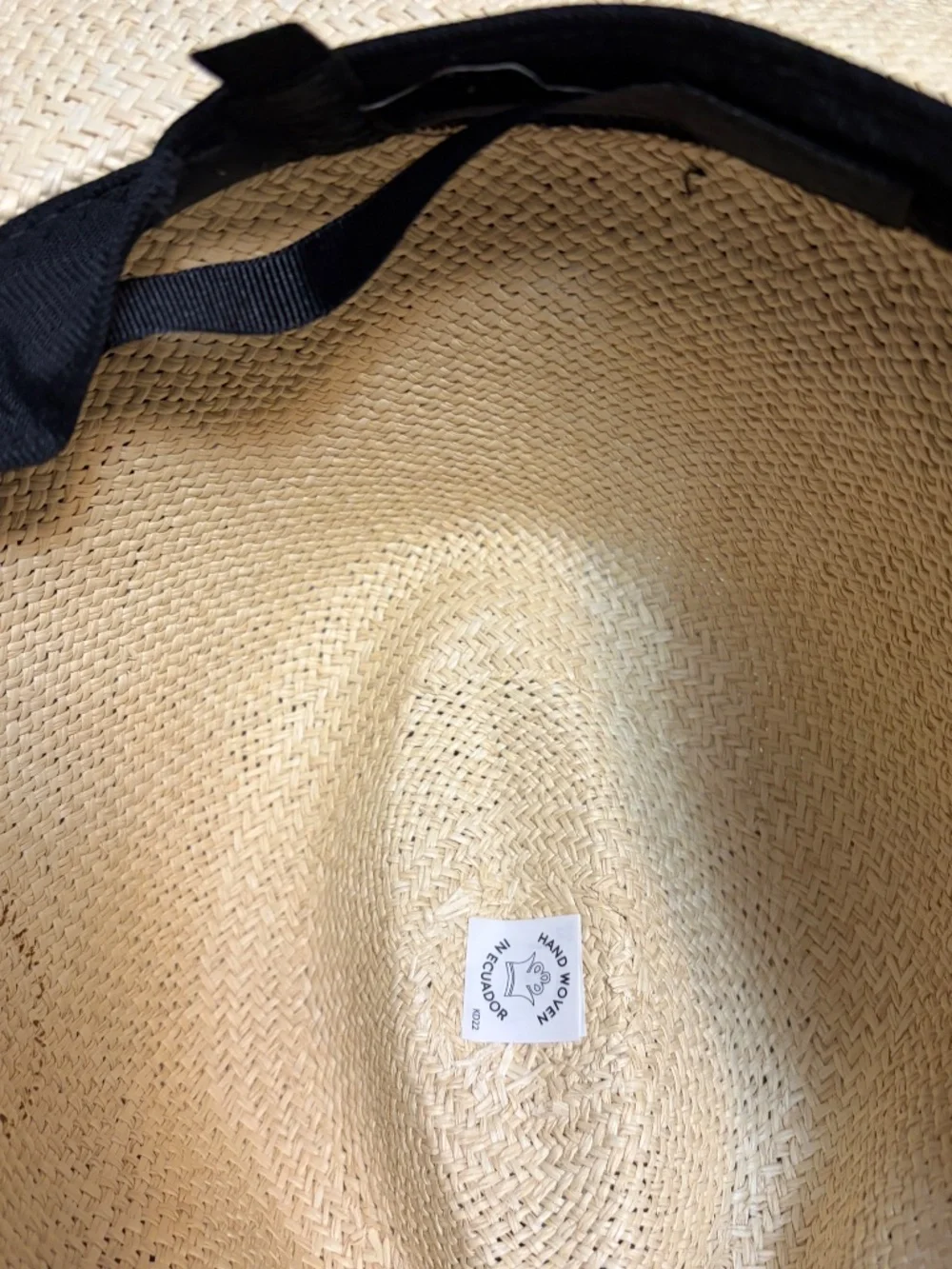 NWOT Cuyana Panama Ecuador Straw Hat size 59 - Large, XL Never Used ?Packable?